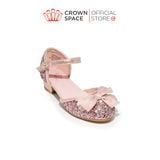  Giày Búp Bê Cao Gót Cho Bé Gái Lấp Lánh, Thanh Lịch, Êm Ái | Crown Space CRUK3154 