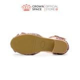  Giày Búp Bê Cao Gót Cho Bé Gái Lấp Lánh, Thanh Lịch, Êm Ái | Crown Space CRUK3154 