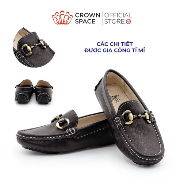 Giày Lười Bé Trai Lịch Lãm, Phong Cách Anh Quốc, Tiện Lợi | Crown Space CRUK452
