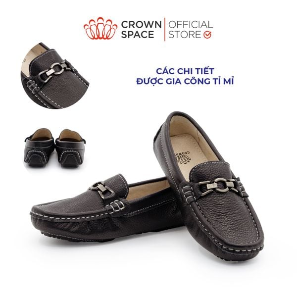 Giày Loafer Bé Trai Cao Cấp, Lịch Lãm, Tiện Lợi | Crown Space CRUK451