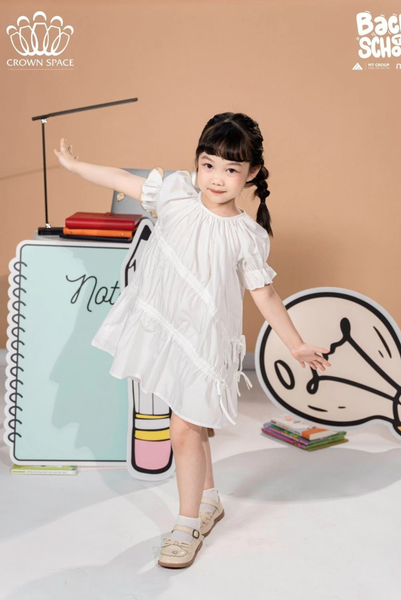 Váy Hè Bé Gái Dáng Dài Thoải Mái | Crown Space CKGS2831202