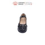  Giày Búp Bê Bé Gái Da Lì Cao Cấp, Tiện Lợi, Êm Ái | Crown Space CRUK3079 