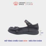  Giày Búp Bê Bé Gái Da Lì Cao Cấp, Tiện Lợi, Êm Ái | Crown Space CRUK3079 