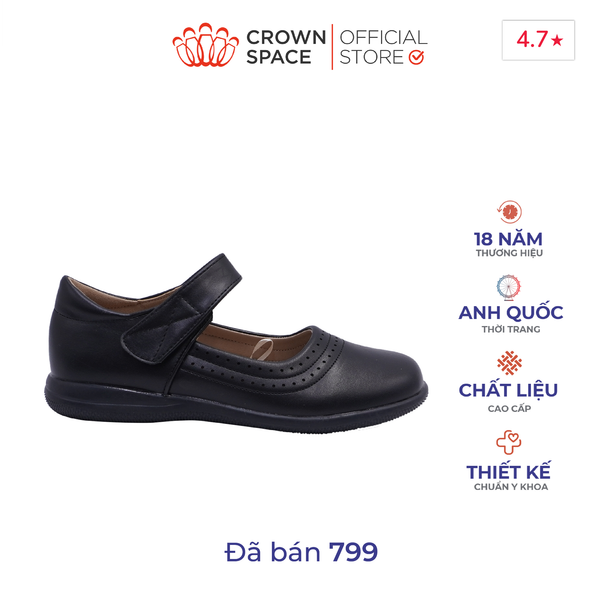  Giày Đi Học School Shoes Bé Gái Công Chúa Cao Cấp, Êm Nhẹ, Thời Trang | Crown Space CRUK3086 