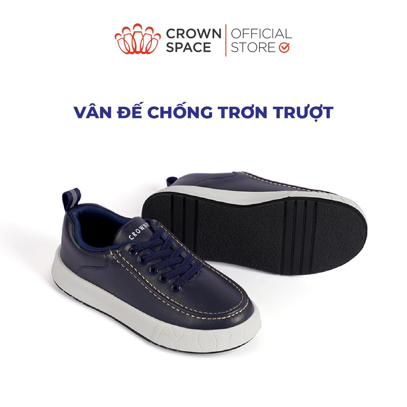  Giày Thể Thao Bé Trai Chính Hãng Cao Cấp Êm Mềm Chống Trơn, Thoáng Khí Đi Học Đi Chơi Đều Phù Hợp - PHIÊN BẢN CAO CẤP | Crown Space CRUK265 