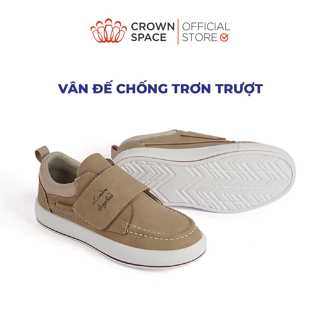  Giày Thể Thao Bé Trai Chính Hãng Cao Cấp Êm Mềm Chống Trơn Thoáng Khí Đi Học Đi Chơi Đều Phù Hợp - PHIÊN BẢN CAO CẤP | Crown Space CRUK266 