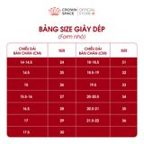  Hướng dẫn đo chân + Bảng Size 