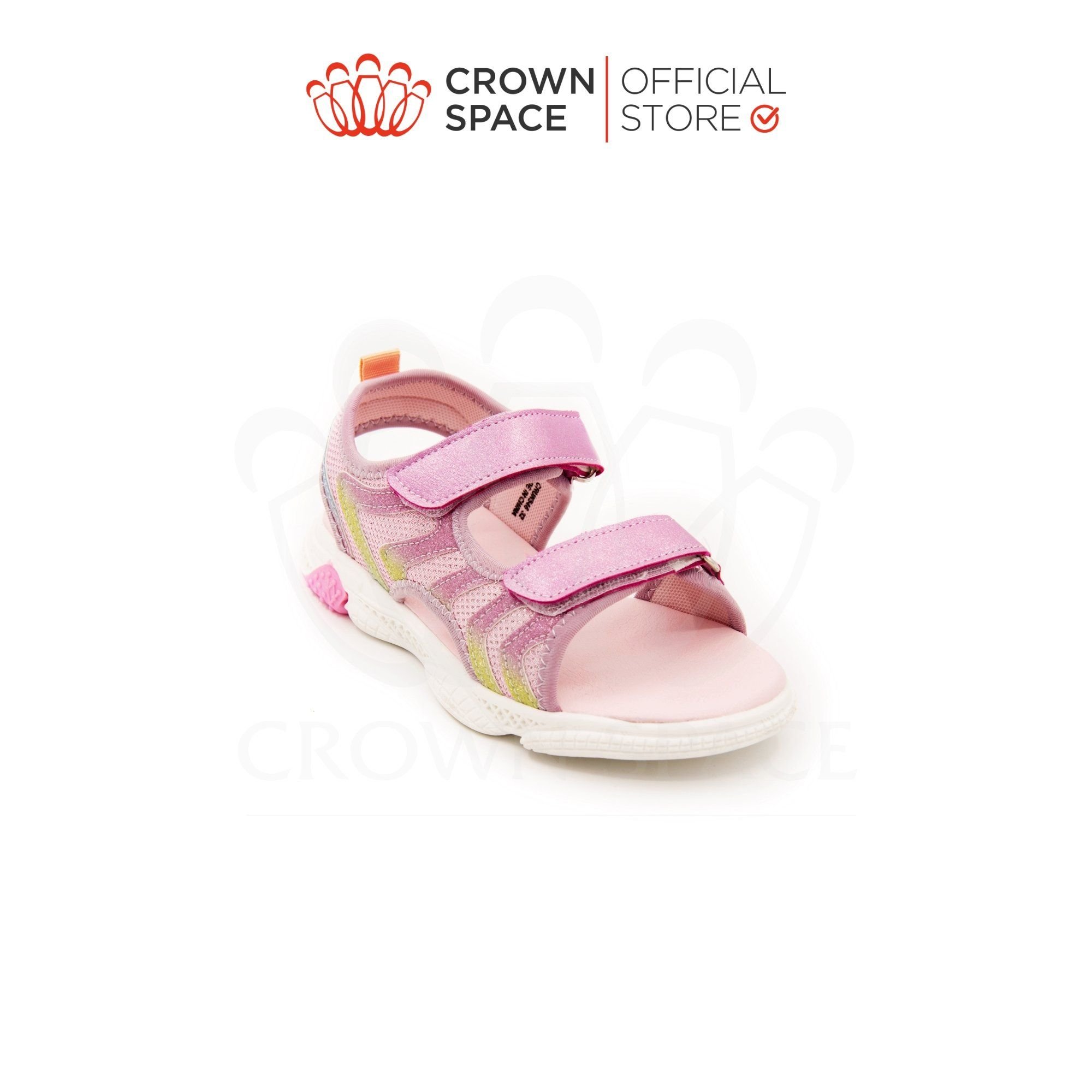  Dép Quai Hậu Sandals Trẻ Em Cao Cấp Chính Hãng Crown Space Dành Cho Bé Gái Đi Chơi Đi Học CRUK546 Size 26 - 35 