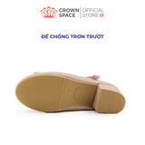  Giày Búp Bê Crown Space Bé Gái CRUK3146 Da Thật Đế Cao Gót Cao Cấp Êm Mềm Thấm Hút Mồ Hôi Size 30-36 Chính Hãng Phiên Bản Pro 
