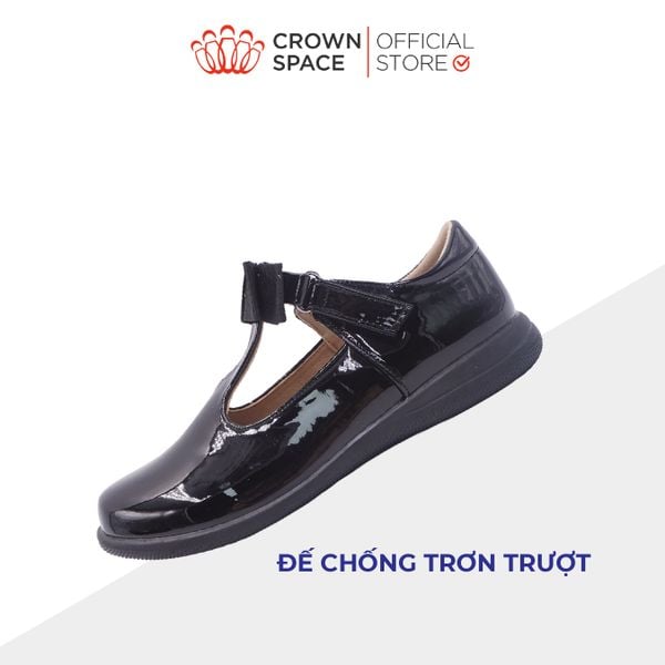 Giày Bệt Bé Gái Cao Cấp, Sang Trọng, Chống Trơn Trượt | Crown Space CRUK3076