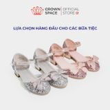  Giày Búp Bê Cao Gót Cho Bé Gái Lấp Lánh, Thanh Lịch, Êm Ái | Crown Space CRUK3154 