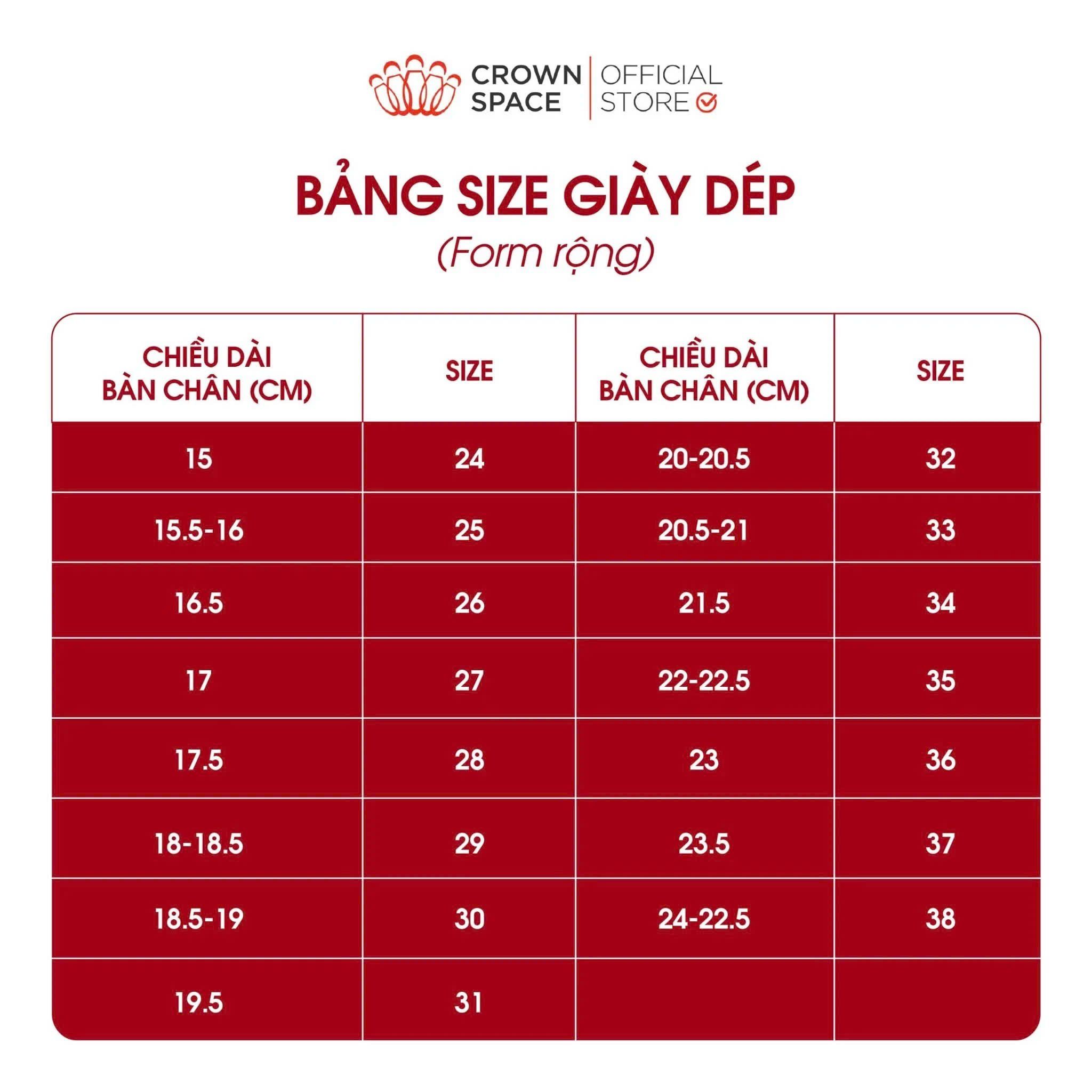  Giày Đi Học Bé Gái Cao Cấp, Sang Trọng, Êm Ái | Crown Space CRUK3077 