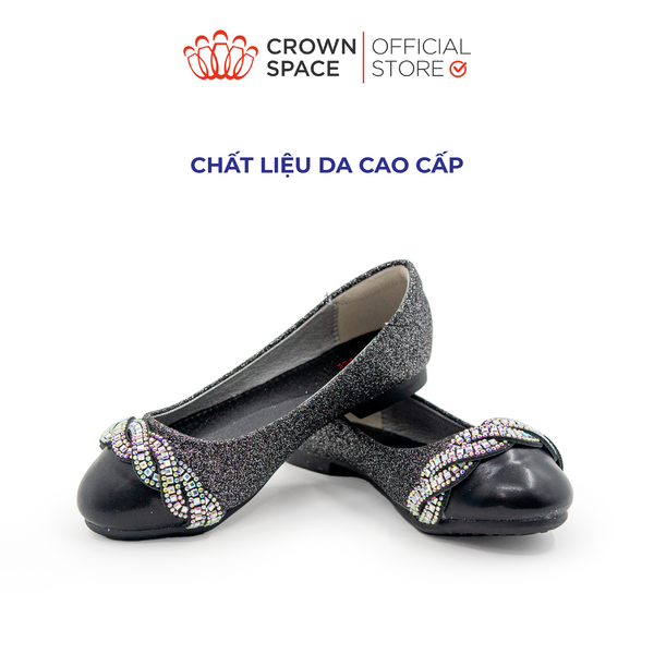 Giày Búp Bê Đi Học Bé Gái Cao Cấp, Thanh Lịch, Êm Ái | Crown Space CRUK3147