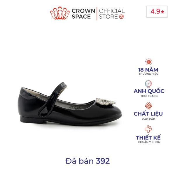 Giày Búp Bê Bệt Bé Gái Cao Cấp, Sang Trọng, Chống Bẹt Chân | Crown Space CRUK3163