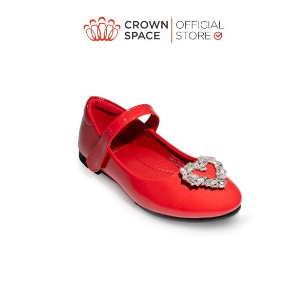 Giày Bệt Búp Bê Bít Mũi Có Quai Dán Cho Bé Gái Chính Hãng Thời Trang Trẻ Em Cao Cấp Crown Space Trẻ Em Từ 3 - 12 tuổi