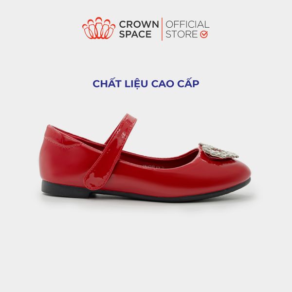 Giày Bệt Búp Bê Bít Mũi Có Quai Dán Cho Bé Gái Chính Hãng Thời Trang Trẻ Em Cao Cấp Crown Space Trẻ Em Từ 3 - 12 tuổi