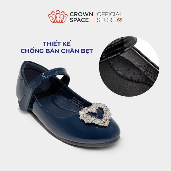Giày Búp Bê Bệt Bé Gái Cao Cấp, Sang Trọng, Chống Bẹt Chân | Crown Space CRUK3163