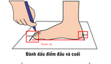  Hướng dẫn đo chân + Bảng Size 