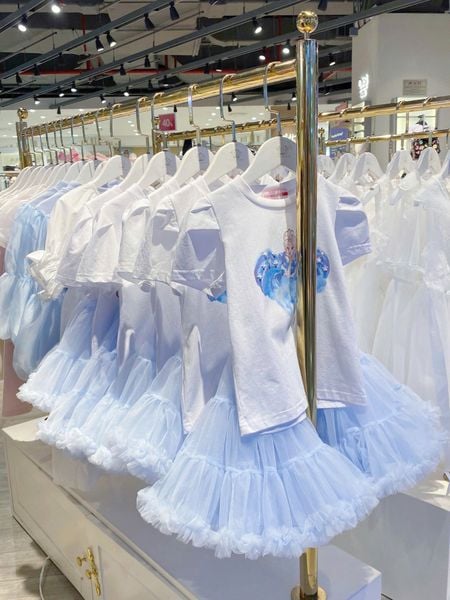  Combo Váy Áo Công Chúa Bé Gái Elsa, Cao Cấp, Mềm Mại, Thoáng Mát | Crown Space CKGS3950120 