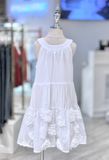  Váy Nhung Cộc Tay Bé Gái Dáng Suông, Cao Cấp, Mềm Mại, Thoáng Mát | Crown Space CKGS3850119 