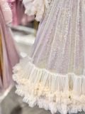  Váy Voan Công Chúa Bé Gái Bồng Bềnh Đính Kim, Sang Trọng, Thanh Lịch | Crown Space CKGS3850114 