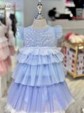  Váy Voan Công Chúa Bé Gái Đính Kim Thiết Kế Cộc Tay Thoáng Mát, Kiêu Sa | Crown Space CKGS3850116 