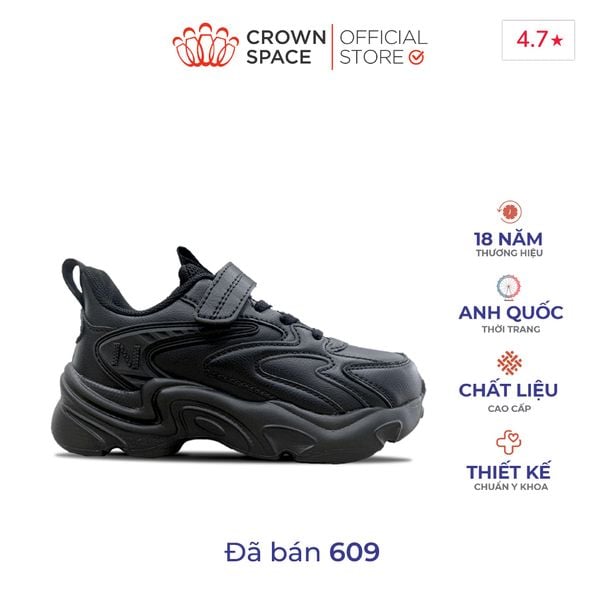 Giày Thể Thao Sneaker Bé Trai Bền Bỉ, Nhẹ Êm, Không Thấm Nước | Crown Space CRUK8055