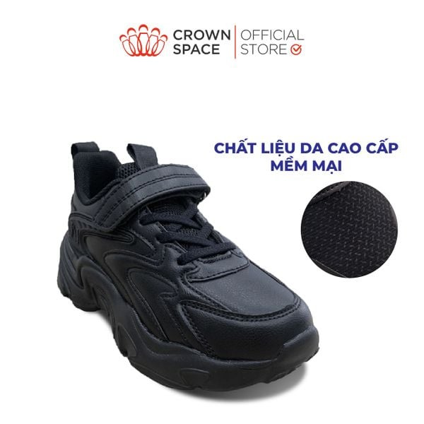 Giày Thể Thao Sneaker Bé Trai Bền Bỉ, Nhẹ Êm, Không Thấm Nước | Crown Space CRUK8055