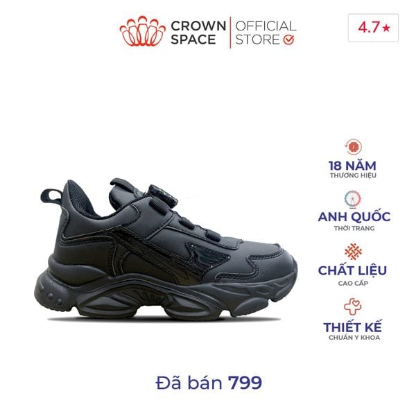 Giày Thể Thao Cho Bé Nhẹ Êm, Thoáng Khí, Chống Thấm Nước | Crown Space CRUK8065