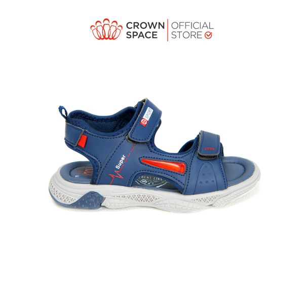  Dép Quai Hậu Sandals Trẻ Em Cao Cấp Chính Hãng Crown Space Dành Cho Bé Trai Đi Chơi Đi Học CRUK556 Size 26 - 36 