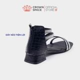  Dép Quai Hậu Bé Gái Lấp Lánh, Quai Chéo, Đế Độn 2cm | Crown Space CRUK7041 