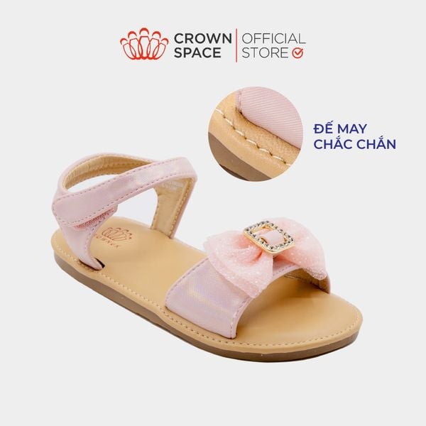 Sandal Quai Hậu Bé Gái Êm Ái, Bảo Vệ, Dễ Thương Cho Bé | Crown Space CRUK7042