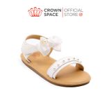  Sandal Quai Hậu Bé Gái Cao Cấp, Mềm Mại, Êm Chân | Crown Space CRUK7043 