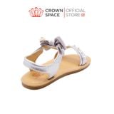  Sandal Quai Hậu Bé Gái Cao Cấp, Mềm Mại, Êm Chân | Crown Space CRUK7043 