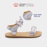  Sandal Quai Hậu Bé Gái Cao Cấp, Mềm Mại, Êm Chân | Crown Space CRUK7043 