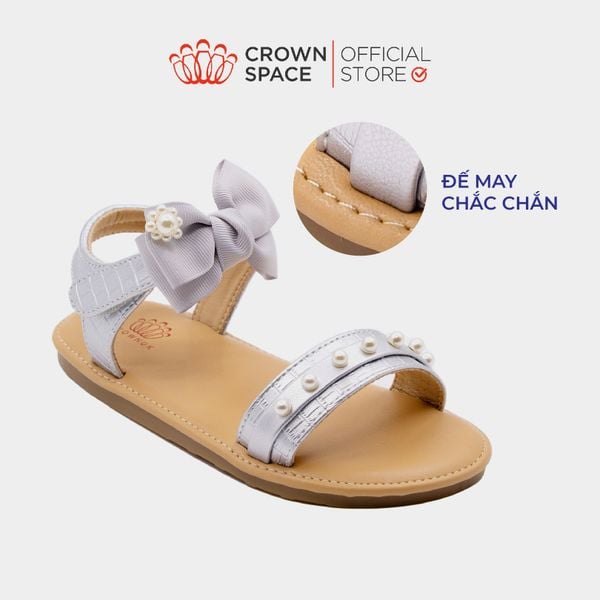 Sandal Quai Hậu Bé Gái Cao Cấp, Mềm Mại, Êm Chân | Crown Space CRUK7043
