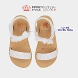  Sandal Quai Hậu Bé Gái Cao Cấp, Mềm Mại, Êm Chân | Crown Space CRUK7043 