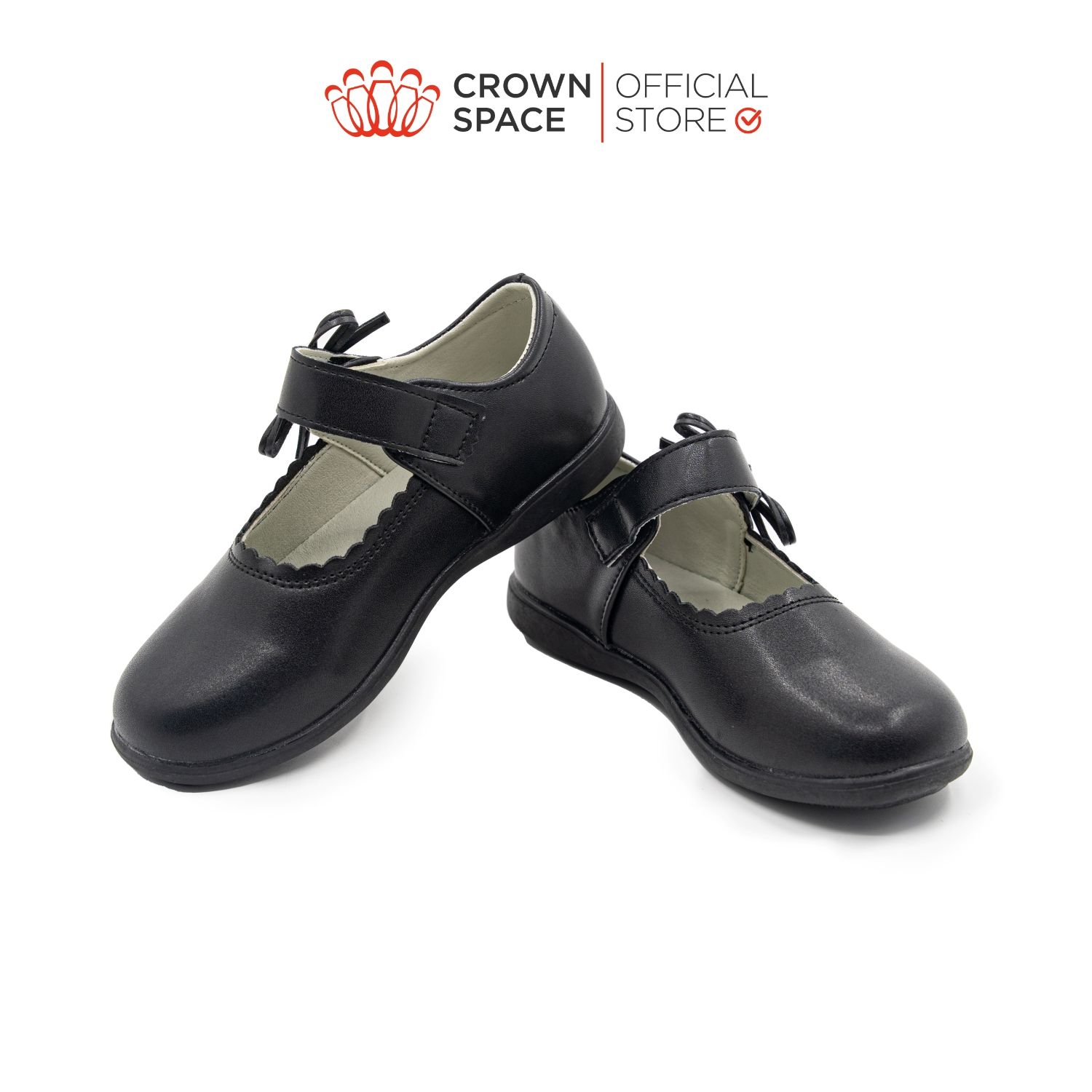  Giày Búp Bê School Shoes Đi Học Trẻ Em Cao Cấp Chính Hãng Crown Space Dành Cho Bé Gái CRUK3074 Size 30 - 36 