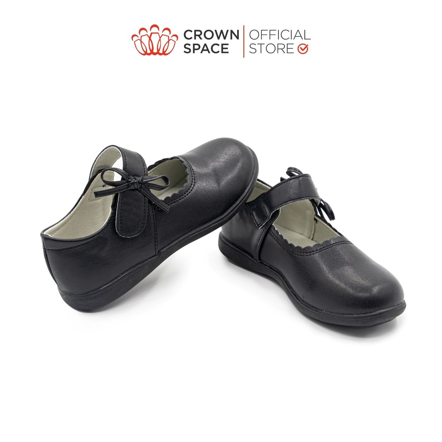  Giày Búp Bê School Shoes Đi Học Trẻ Em Cao Cấp Chính Hãng Crown Space Dành Cho Bé Gái CRUK3074 Size 30 - 36 