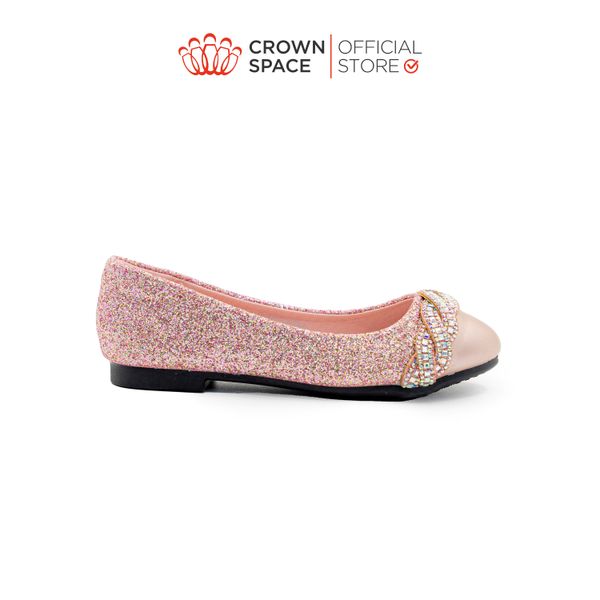  Giày Búp Bê Trẻ Em Cao Cấp Chính Hãng Crown Space Dành Cho Bé Gái Đi Chơi Đi Học CRUK3147 Size 30 - 36 