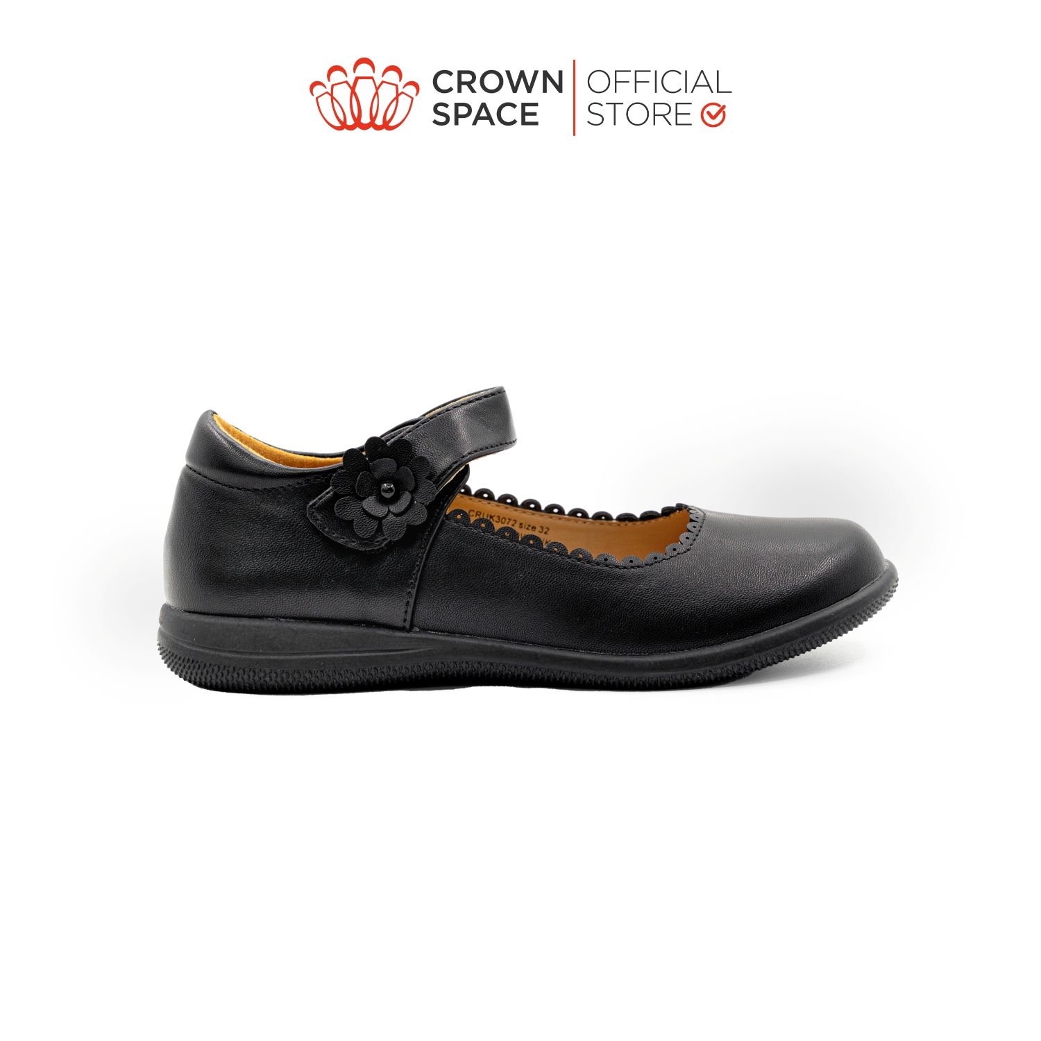  Giày Búp Bê School Shoes Đi Học Trẻ Em Cao Cấp Chính Hãng Crown Space Dành Cho Bé Gái CRUK3072 Size 28 - 38 