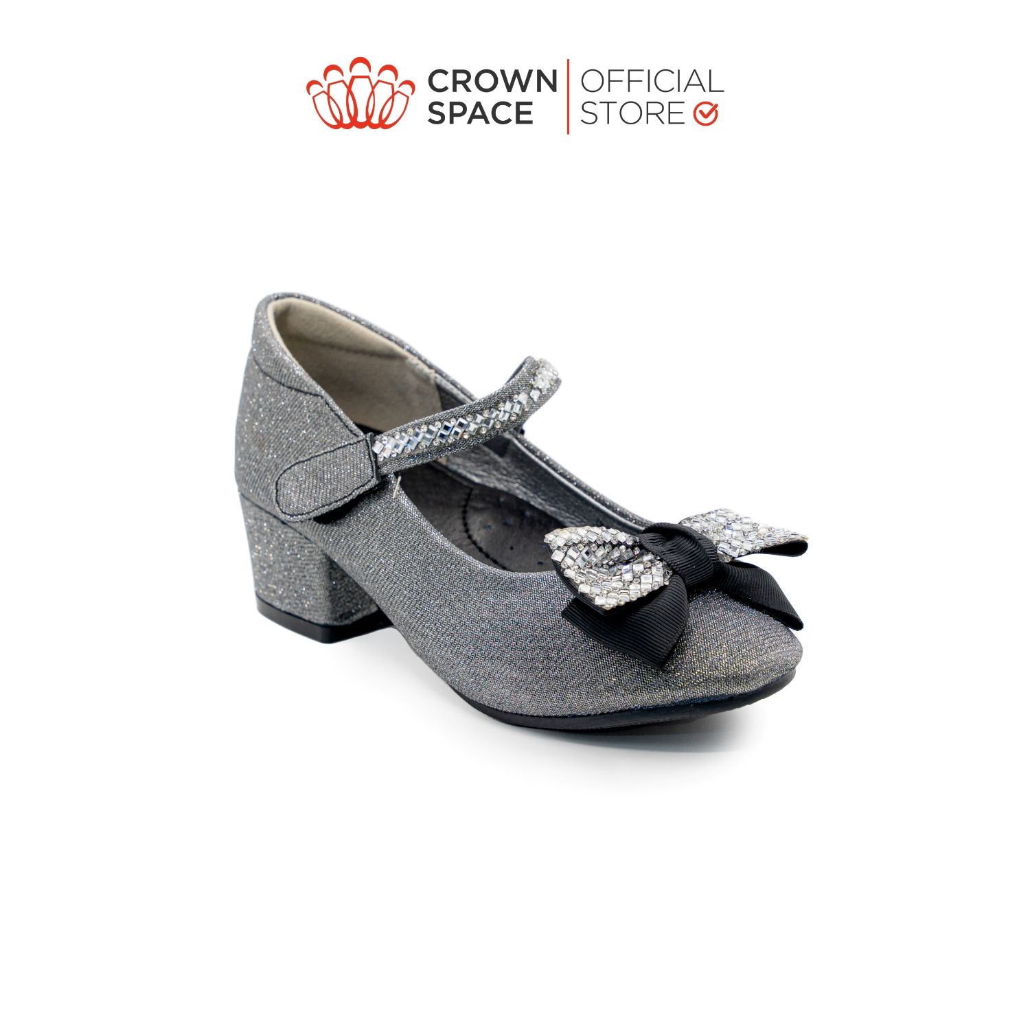  Giày Búp Bê Cao Gót Trẻ Em Cao Cấp Chính Hãng Crown Space Dành Cho Bé Gái Đi Chơi Đi Học CRUK3146 Size 30 - 36 