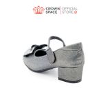  Giày Búp Bê Cao Gót Trẻ Em Cao Cấp Chính Hãng Crown Space Dành Cho Bé Gái Đi Chơi Đi Học CRUK3146 Size 30 - 36 