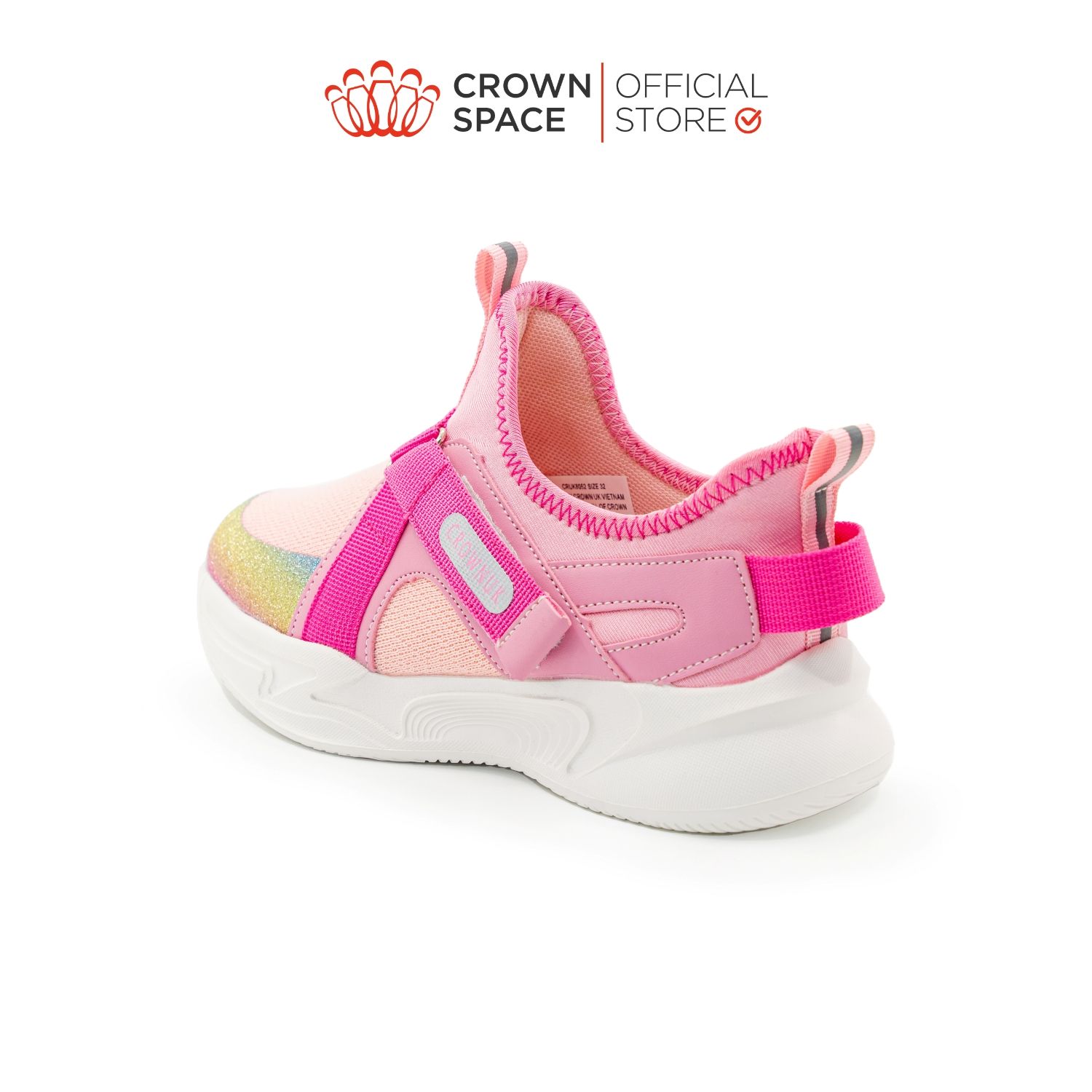  Giày Thể Thao Sneaker Trẻ Em Cao Cấp Chính Hãng Crown Space Dành Cho Bé Gái Bé Trai Đi Chơi Đi Học CRUK8052 Size 31 - 38 