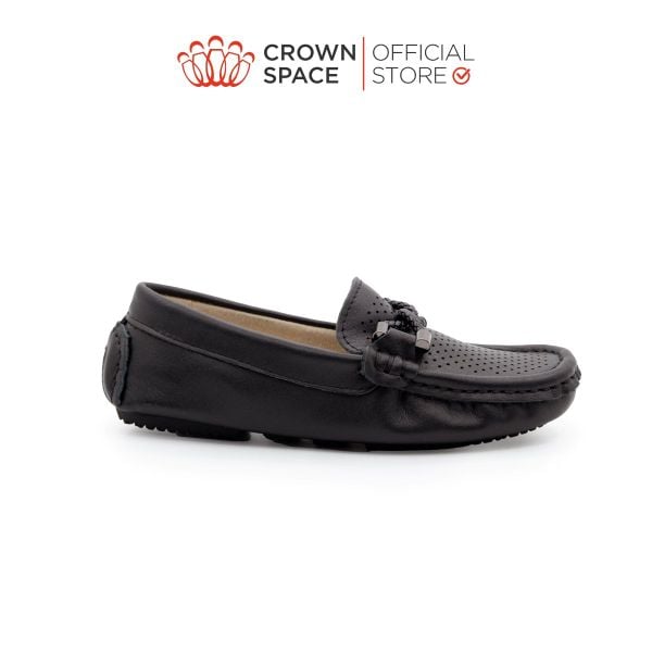  Giày Moccasin Trẻ Em Cao Cấp Chính Hãng Crown Space Dành Cho Bé Trai CRUK453 Size 26-36 