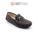  Giày Moccasin Trẻ Em Cao Cấp Chính Hãng Crown Space Dành Cho Bé Trai CRUK451 Size 26-36 