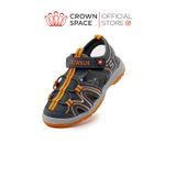  Dép Quai Hậu Sandals Trẻ Em Cao Cấp Chính Hãng Crown Space Dành Cho Bé Trai Đi Chơi Đi Học CRUK569 Size 28 - 36 