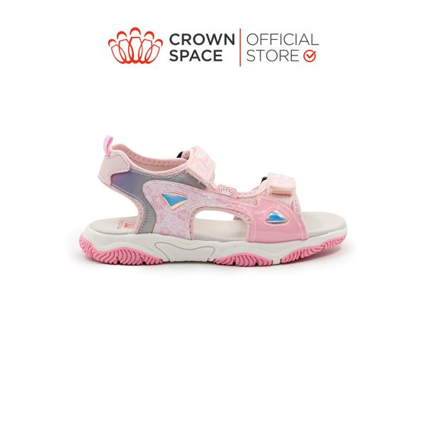  Dép Quai Hậu Sandals Trẻ Em Cao Cấp Chính Hãng Crown Space Dành Cho Bé Gái Đi Chơi Đi Học CRUK565 Size 27 - 36 