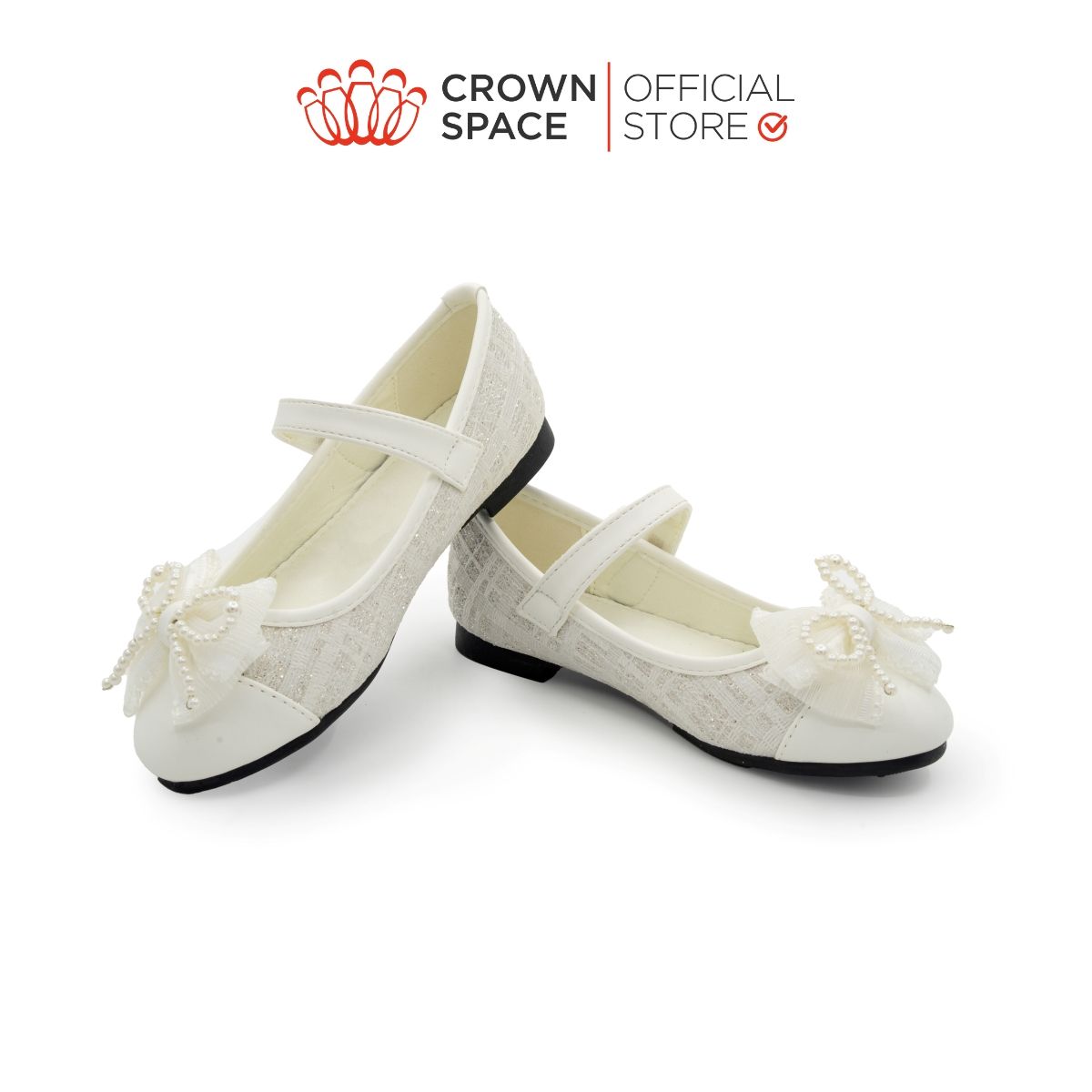  Giày Búp Bê Trẻ Em Cao Cấp Chính Hãng Crown Space Dành Cho Bé Gái Đi Chơi Đi Học CRUK3161 Size 28 - 37 