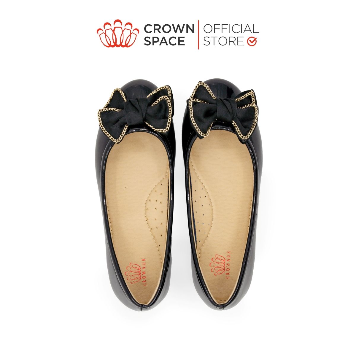  Giày Búp Bê Trẻ Em Cao Cấp Chính Hãng Crown Space Dành Cho Bé Gái Đi Chơi Đi Học CRUK3132 Size 28 - 37 